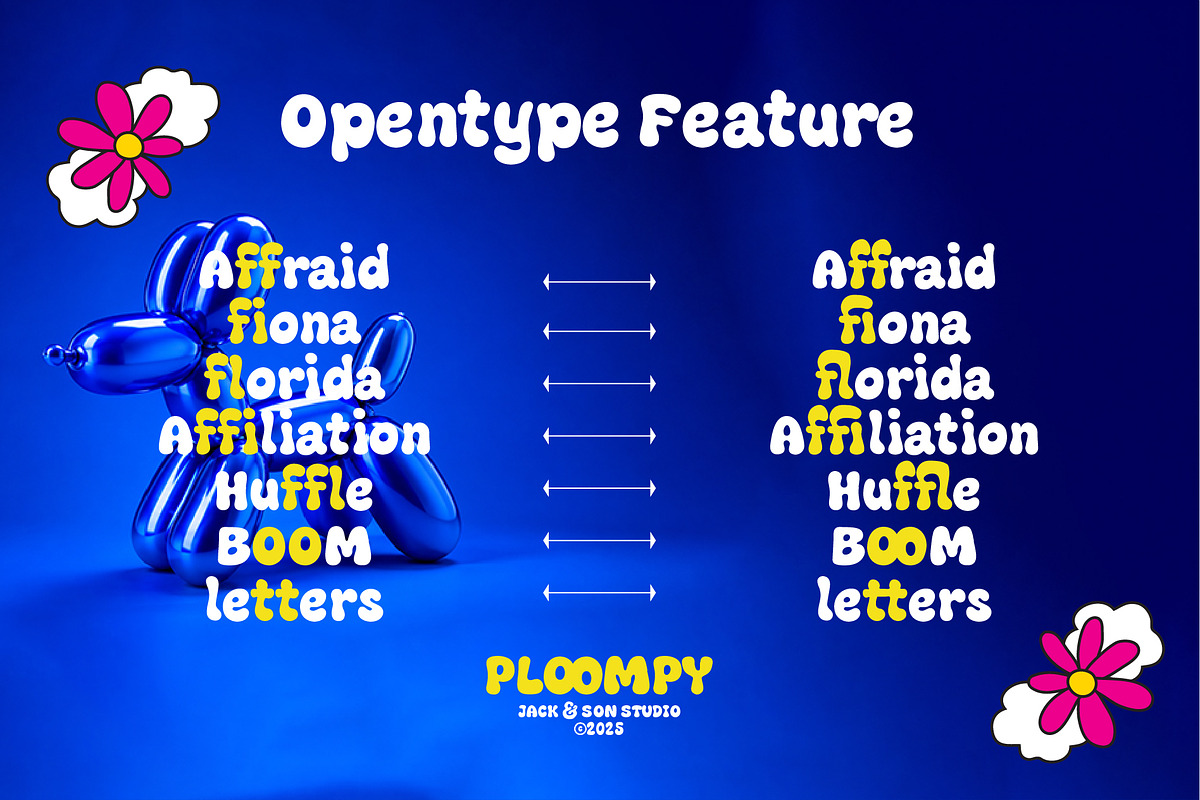 Ploompy - Bold : Display Font, a Sans Serif Font by jackandson (Photo 4 of 10)