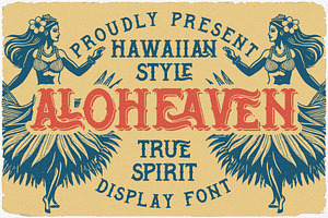 Aloheaven Vintage Label Font
