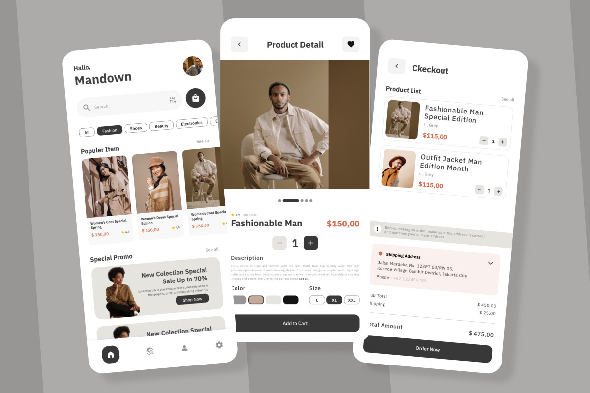LhoShop - Commerce Mobile App, an App Template by twinstd (Photo 3 of 5)