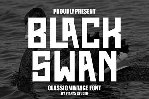 Black Swan - Classic Vintage Font, a Sans Serif Font by Pian45 Studio