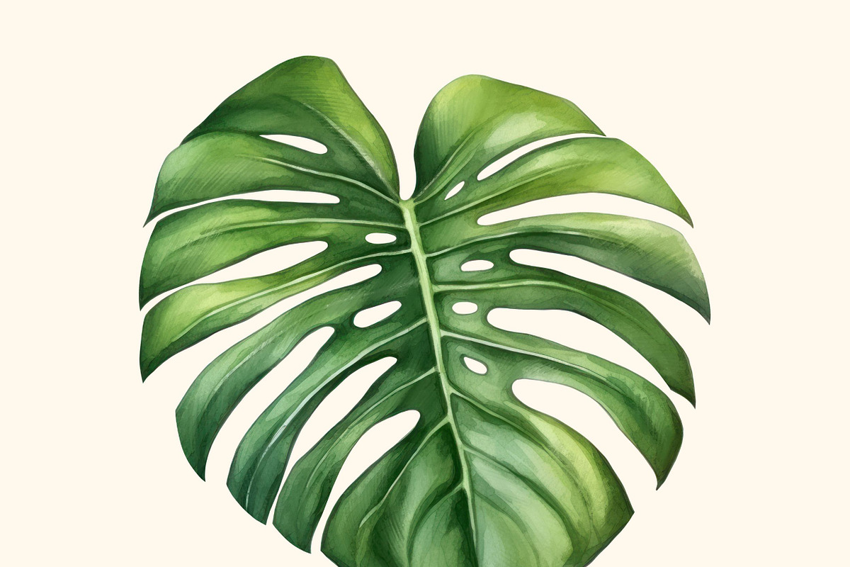 Tropical leaves patterns and element, a Decorative Illustration by irina.vaneeva (Photo 4 of 11)