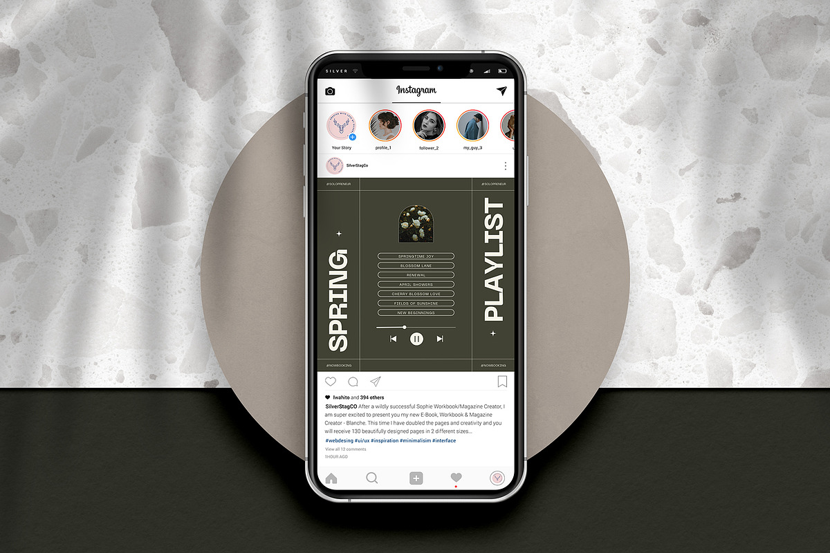 Grace - Aesthetic Social Media Pack, a Social Media Template by SilverStag Type Foundry (Photo 17 of 38)