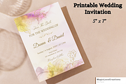 MINIMAL Golden WEDDING INVITATION SE, an Invitation Template by MagicLove Creations (Thumbnail 2 of 7)