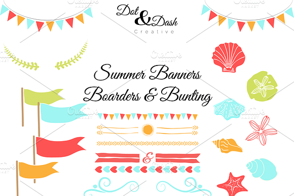 Summer Bunting, Banners, & Boarders preview 2
