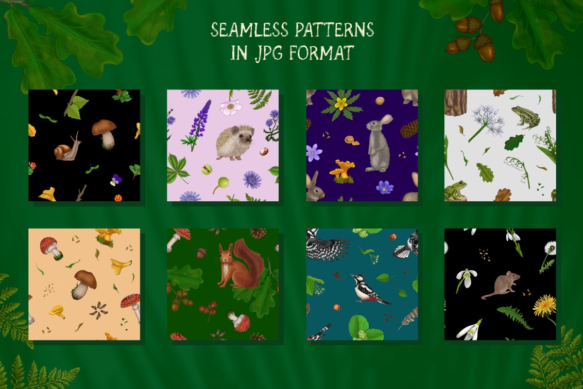Forest Sketchbook illustrations, an Object Graphic by Fat Hamster (Photo 4 of 17)