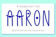 AARON FONT, a Handwritten Font by Sense Library (Thumbnail 1 of 9)