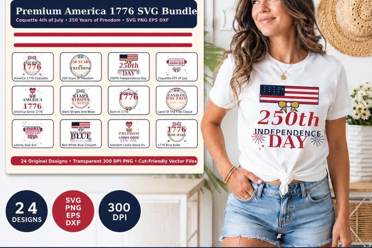 America 1776 SVG Bundle, an Object Graphic by HeavensStar (Photo 5 of 12)