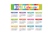 2016 Calendar vector kids hand made, a Stationery Template by Rommeo79 (Thumbnail 5 of 5)
