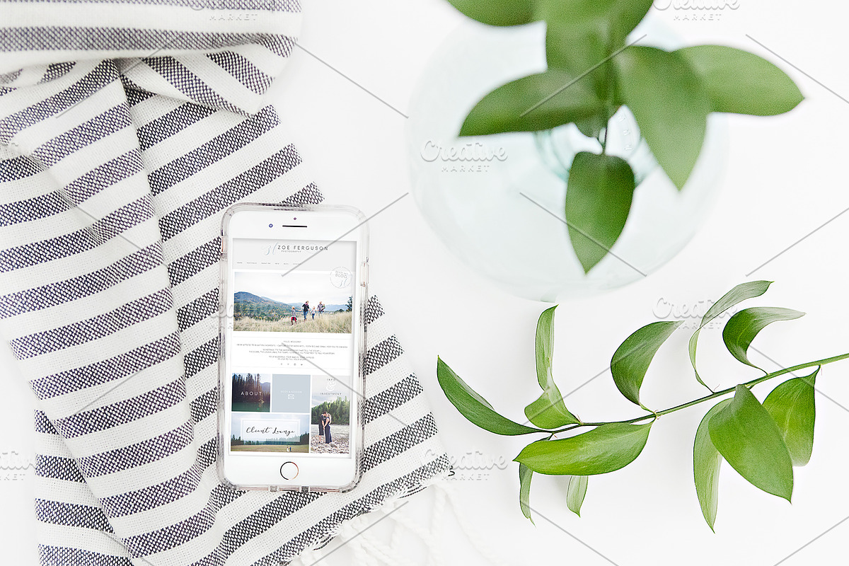 SIMPLE FRESH PHONE MOCKUPS, a Product Mockup by Mesmerizing Designs (Photo 5 of 6)