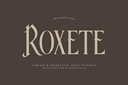 Roxete Vintage Serif Font, a Serif Font by JumboDesign (Thumbnail 1 of 5)