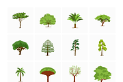 Tree Vector Set, a Duotone Icon by Brickclay (Thumbnail 5 of 7)