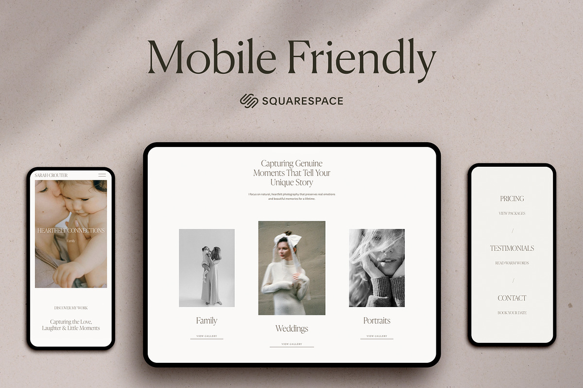 Squarespace Template Photographer, a Squarespace Template by The Soft Voice (Photo 6 of 8)