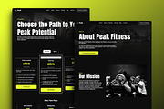 Peak - Fitness Gym Framer Template, a Landing Page Template by THdesign (Thumbnail 2 of 4)