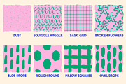 Pattern brushes for Procreate, a Brush Add-On by KJP Designs (Thumbnail 3 of 14)