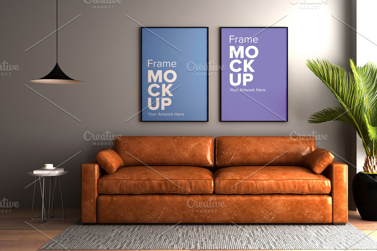 Interior Living Room Mockup, a Household Mockup by shahsoft (Photo 1 of 2)