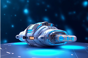 Space Ship Air Futuristic. Generate