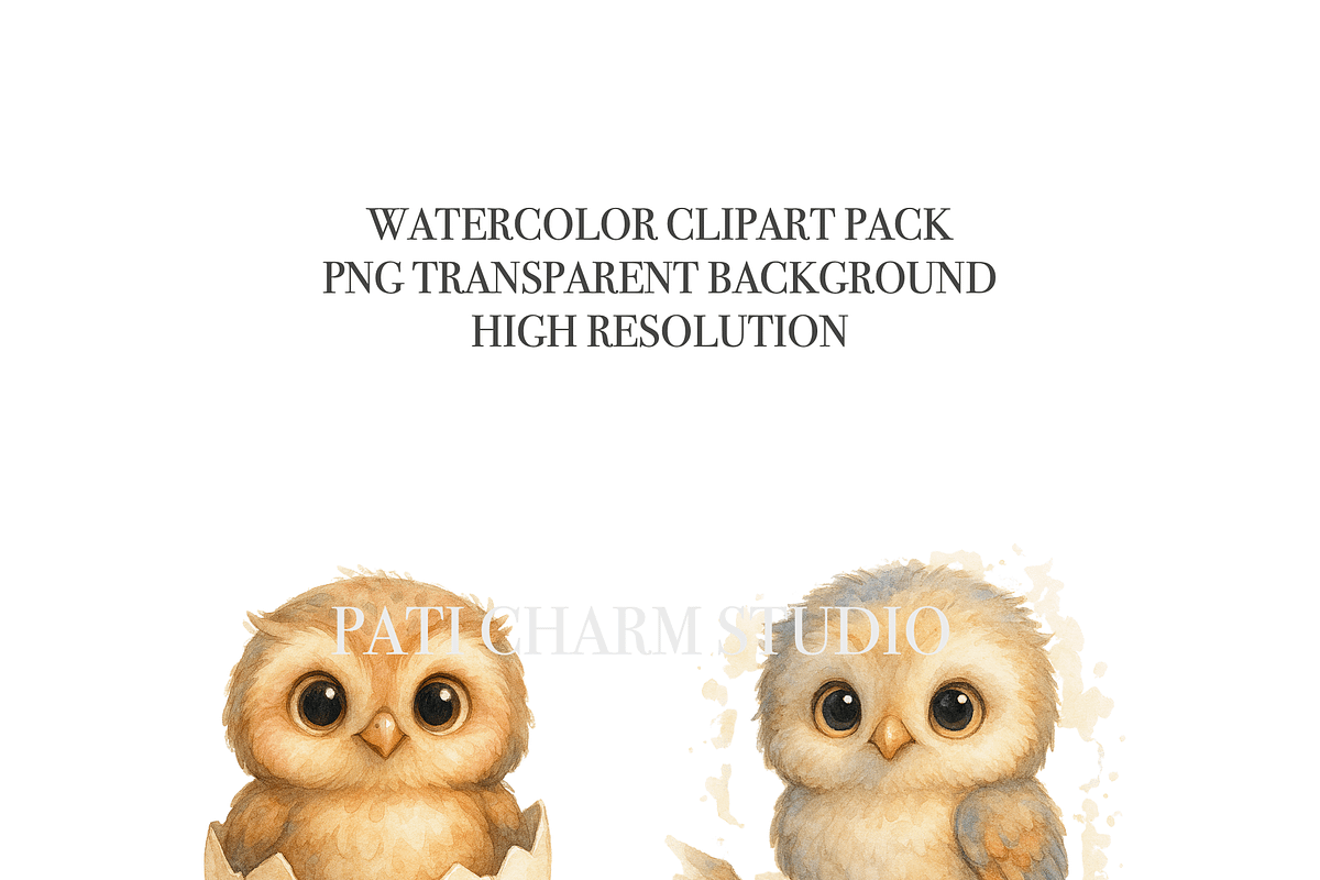 23 Cute Owl Clipart, an Animal Illustration by Pati Charm Studio (Photo 4 of 8)