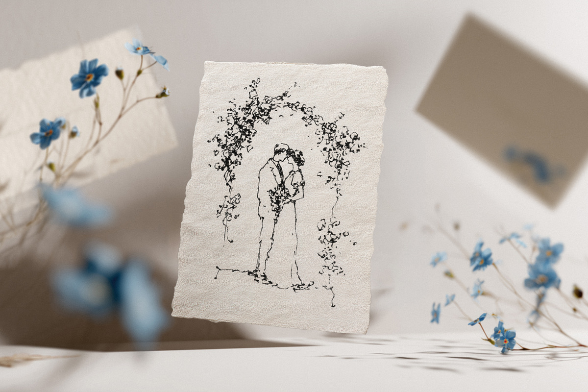 Blue Bloom Paper Mockup Collection, a Product Mockup by NikiArts (Photo 9 of 13)