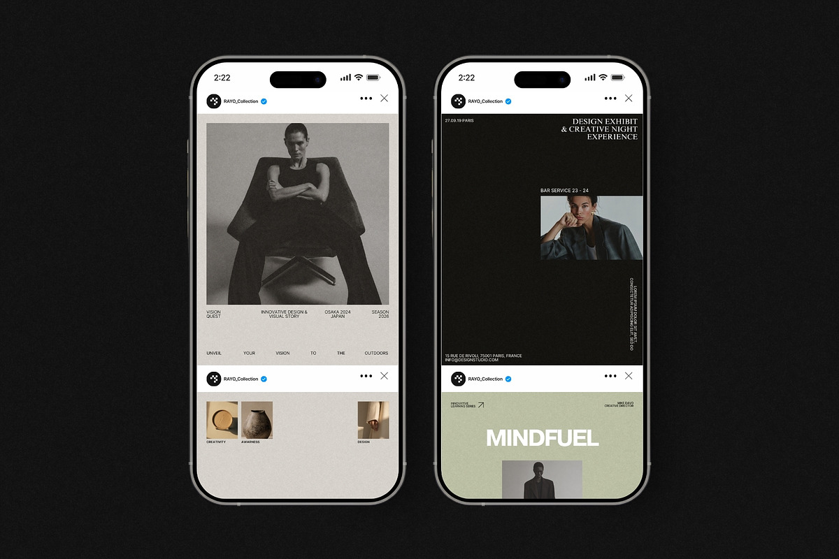 RAYO | Instagram Post & Story (I), a Social Media Template by Pixel Grid (Photo 3 of 10)