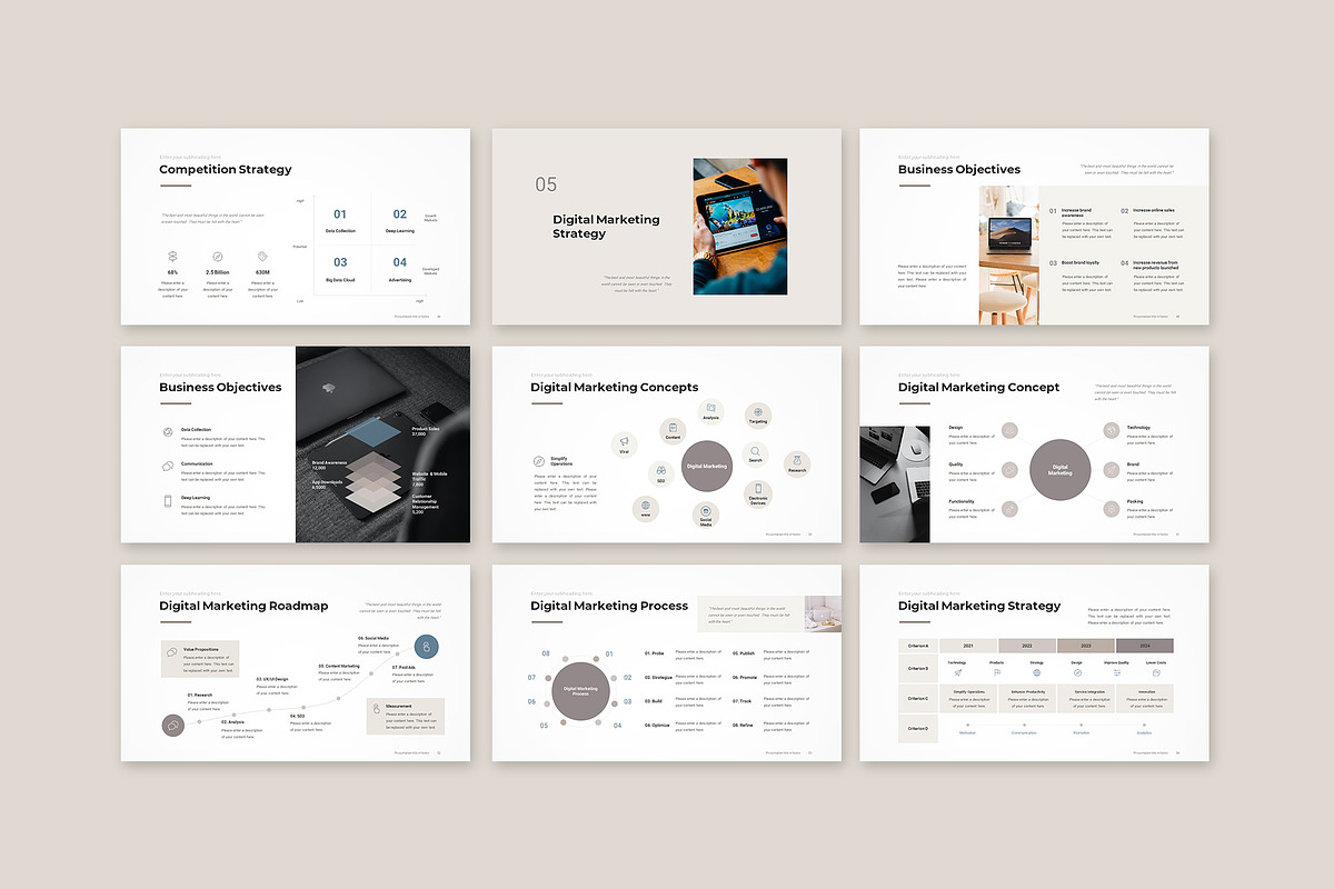 Digital Marketing Plan Google Slides, a Presentation Template by CreativityForest (Photo 9 of 15)