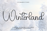 Winterland, a Handwritten Font by InermediaSTUDIO (Thumbnail 1 of 8)