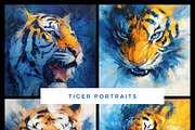 Majestic Tiger Art Set, an Animal Illustration by pictures for you (Thumbnail 1 of 22)
