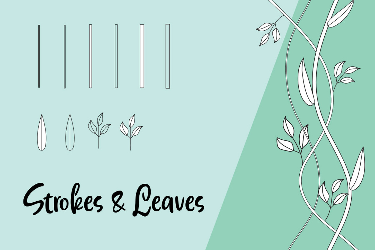 Floral Brushes|for Illustrator, a Brush Add-On by Karen J (Photo 5 of 6)