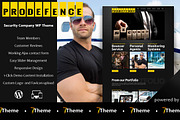 ProDefence - Security Company, a WordPress Template by 7Theme (Thumbnail 1 of 2)