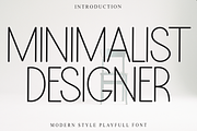 MINIMALIST DESIGNER, a Serif Font by FreshTypeINK (Thumbnail 1 of 8)