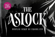 Aslock - Display Serif, a Serif Font by ErgibiStudio (Thumbnail 1 of 10)