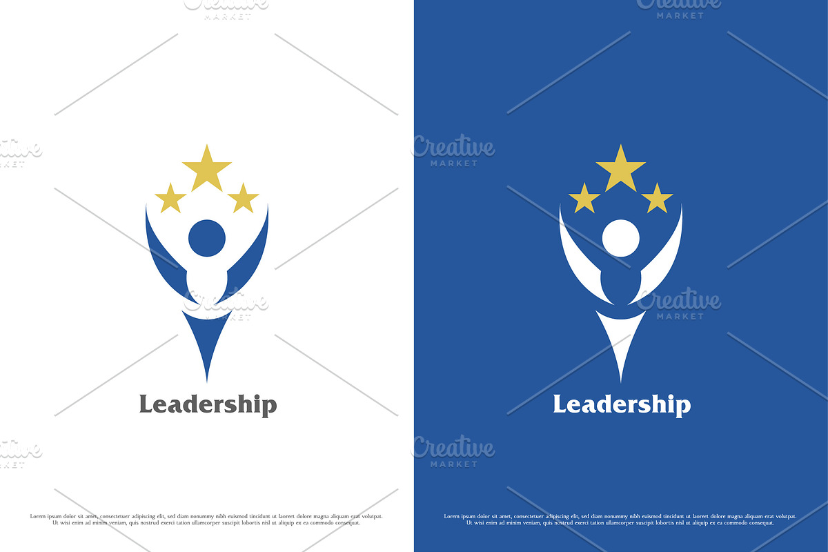 Leader Star Award Logo Design Icon, a Branding & Logo Template by Morvana Crew