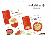 Egg Noodles Watercolor Recipe Set, a Food Illustration by Sunshine Art (Thumbnail 11 of 13)