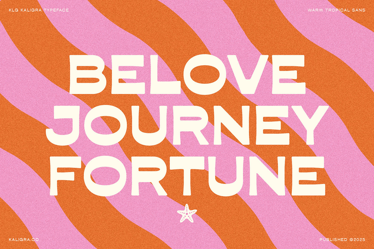 Kaligra Tropicana Sans, a Sans Serif Font by Kaligra.co (Photo 1 of 22)