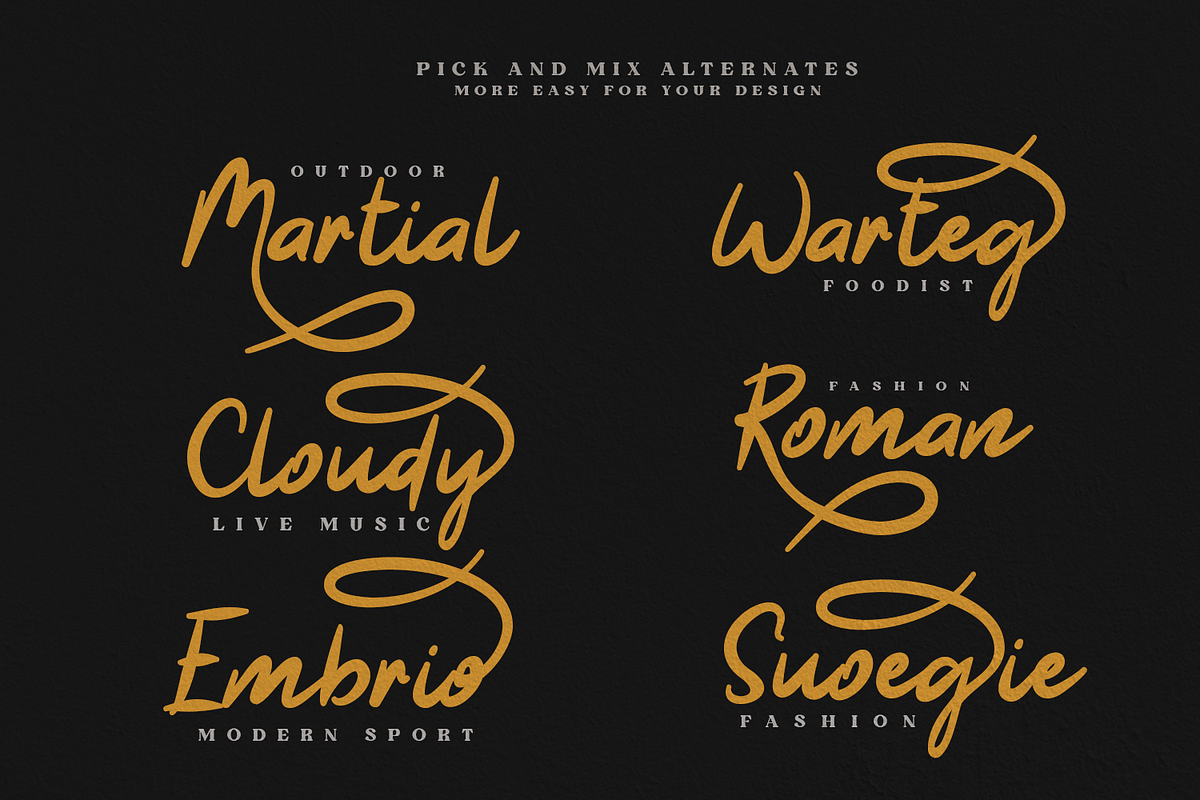 Hayana, a Font by BumbleGraph Studio (Photo 8 of 10)