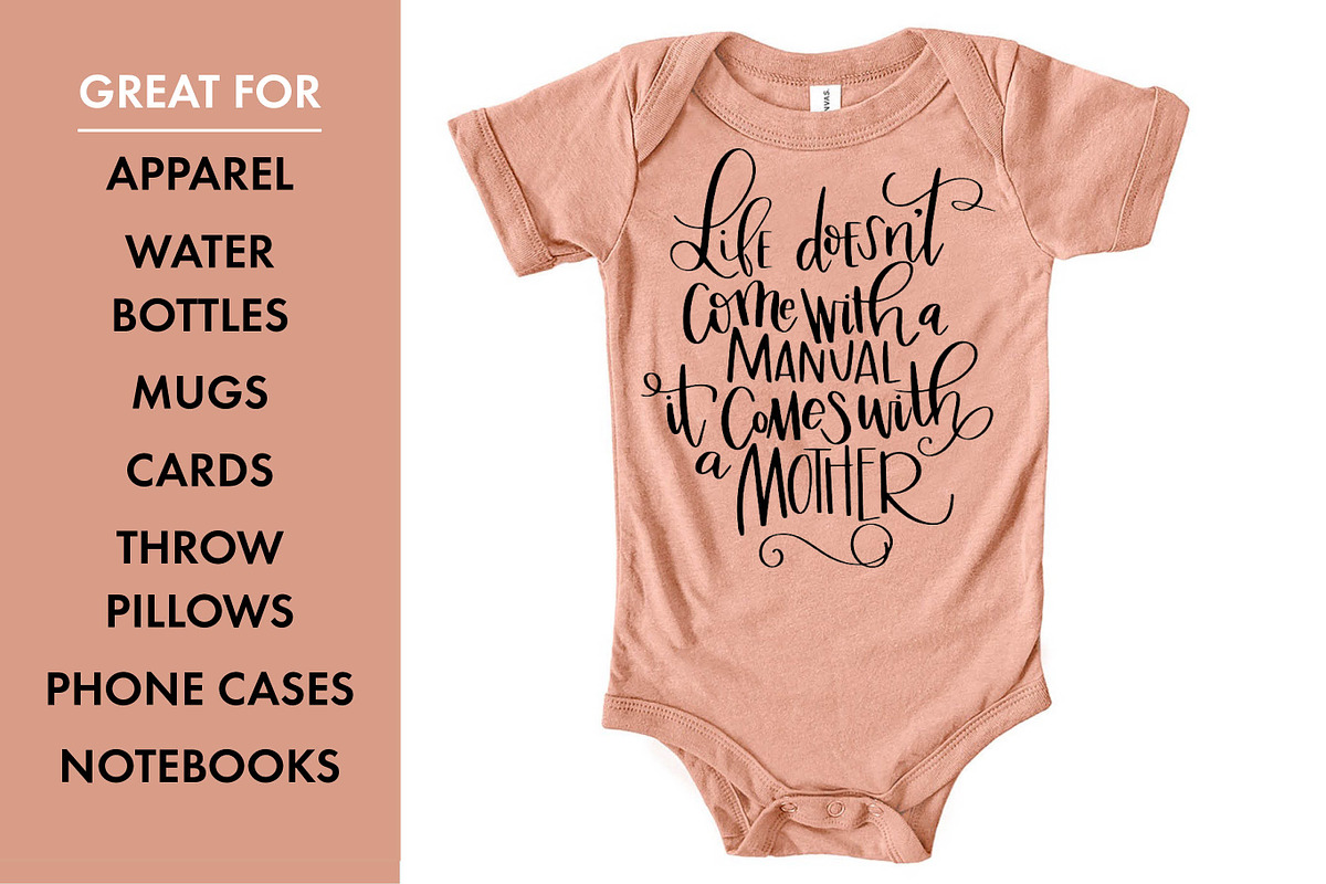 hand lettered Mother design SVG DXF, an Object Graphic by Nancy Ingersoll (Photo 4 of 5)