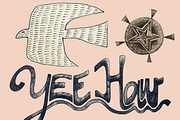 Desert Cowgirl Pen + Ink clipart, an Object Illustration by Eryn Rose Design (Thumbnail 3 of 17)