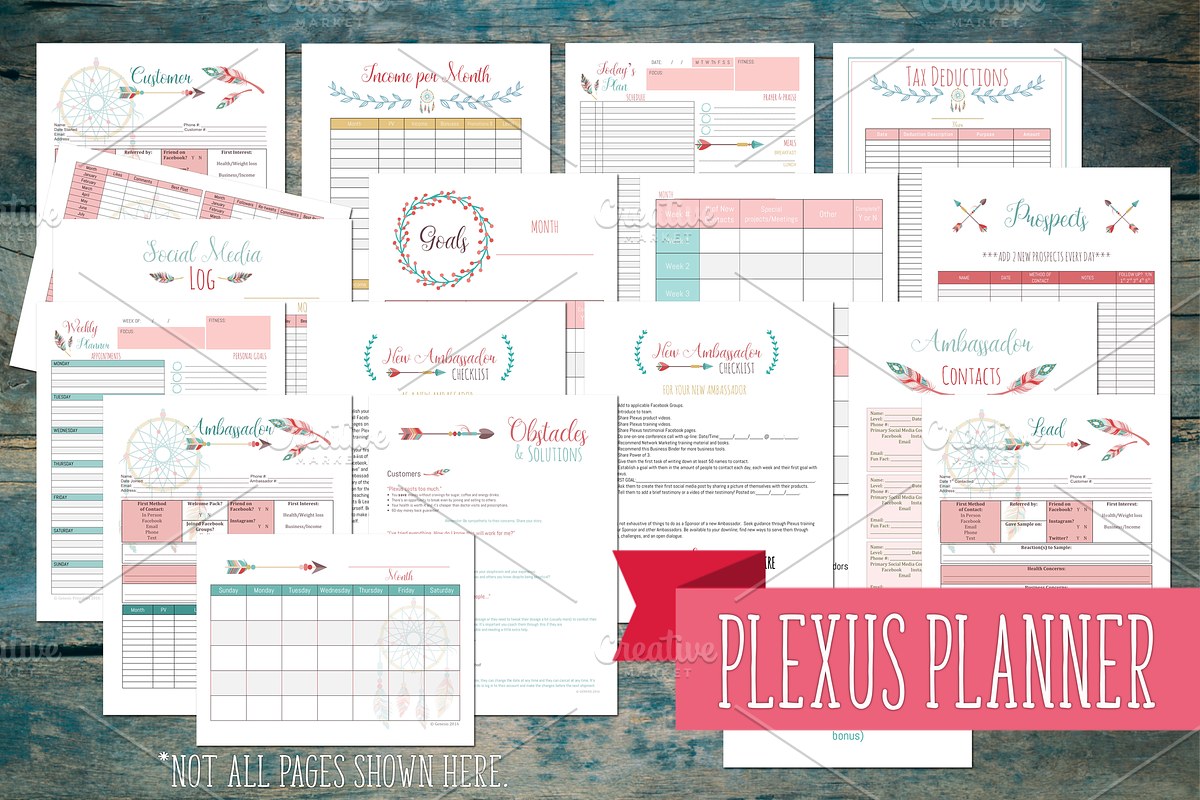 2021 Plexus Planner - Boho, a Stationery Template by Genesis Printables (Photo 2 of 2)