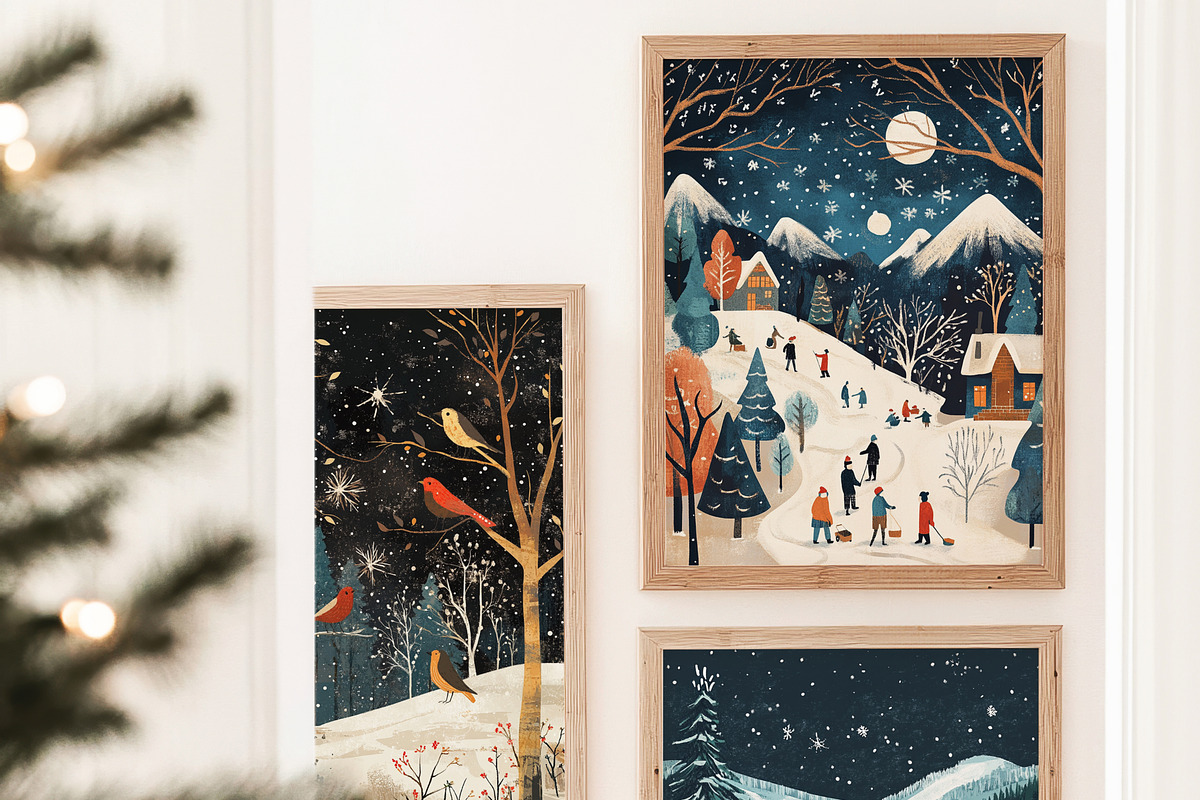 Winter Time Frame Mockup, a Household Mockup by NikiArts (Photo 5 of 17)