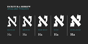 Escritura Hebrew, a Serif Font by Vanarchiv (Thumbnail 6 of 7)