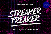 Streaker Freaker - Brush Font, a Handwritten Font by Variatype (Thumbnail 1 of 6)