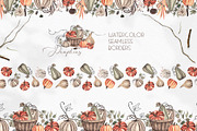Watercolor Autumn Pumpkins, an Object Graphic by Ana-Sakuta (Thumbnail 6 of 18)