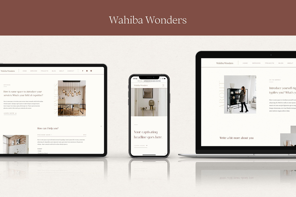 Minimal Showit Website Template, a Websites & App Template by Wonderlik Webdesign (Photo 2 of 4)