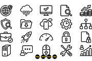 Minimalist Technology Icon Set, an Illustration by designvectx (Thumbnail 1 of 3)