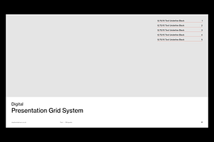 Digital Presentation Grid System