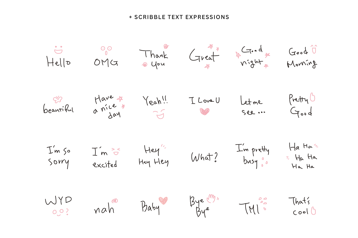 Face & text emojis, an Emoji Icon by Pinkbrush (Photo 4 of 6)