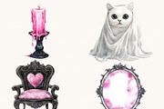 Watercolor Pretty Haunting Clipart, an Object Illustration by Design Scotch (Thumbnail 7 of 9)