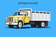 Dump Truck Vector Illustration, a Transportation Illustration by Studio22 (Thumbnail 2 of 3)