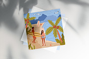Surfers on sea beach in summer, a Person Illustration by Good Studio (Thumbnail 3 of 3)