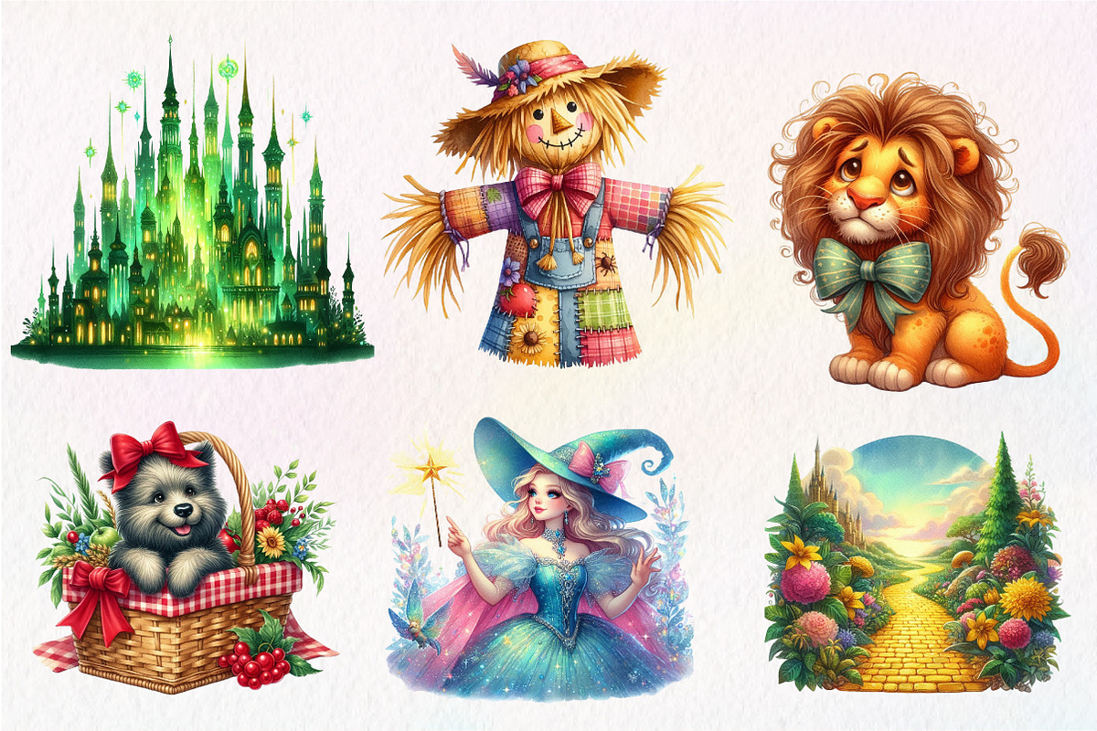 Wizard Of Oz Clipart, Dorothy, an Illustration by CreationArt (Photo 9 of 9)