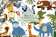 BUNDLE, Whole shop,clipart & pattens, an Animal Illustration by Usis (Thumbnail 12 of 16)